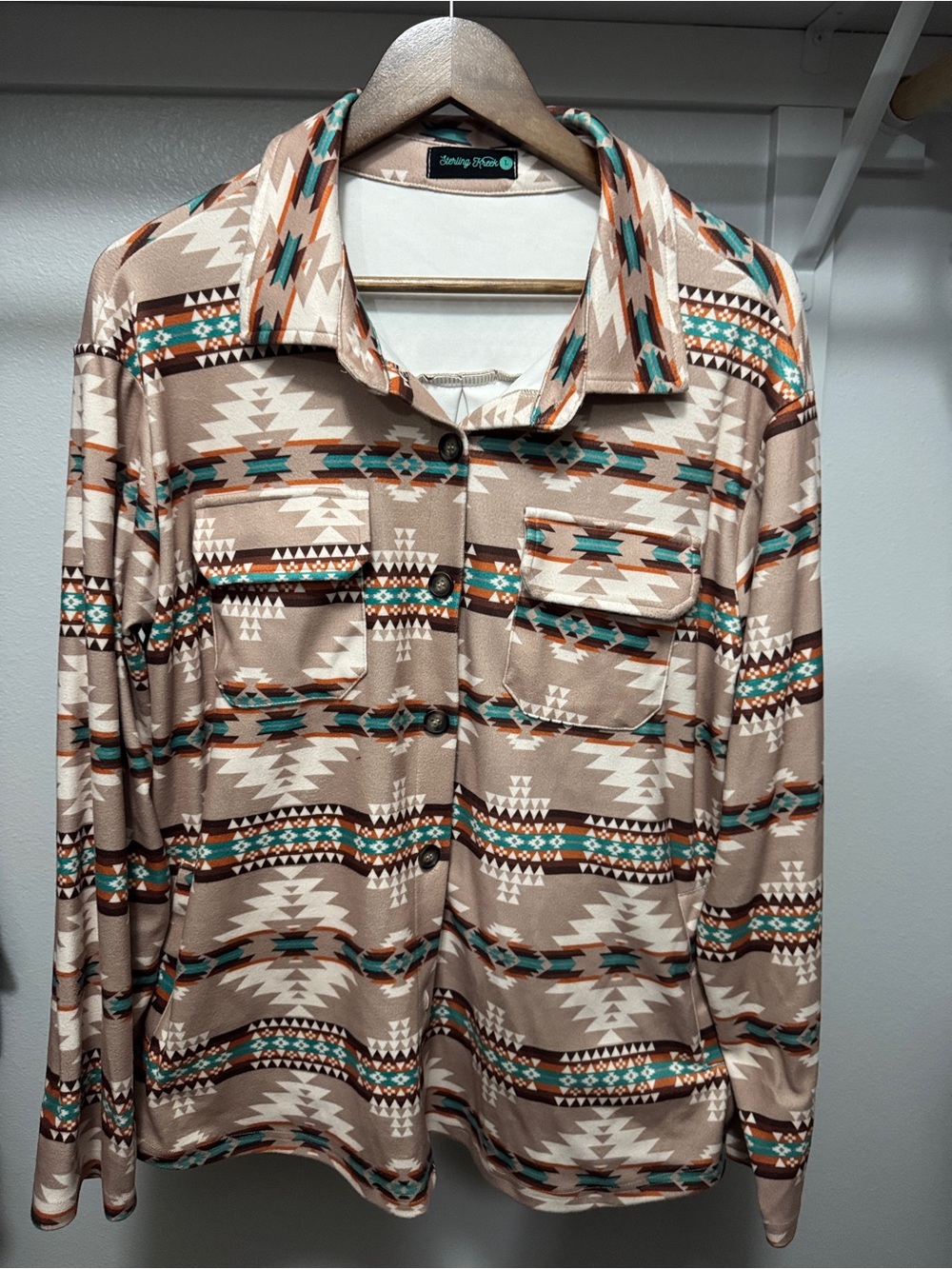 Sterling Kreek button up Aztec shirt/jacket